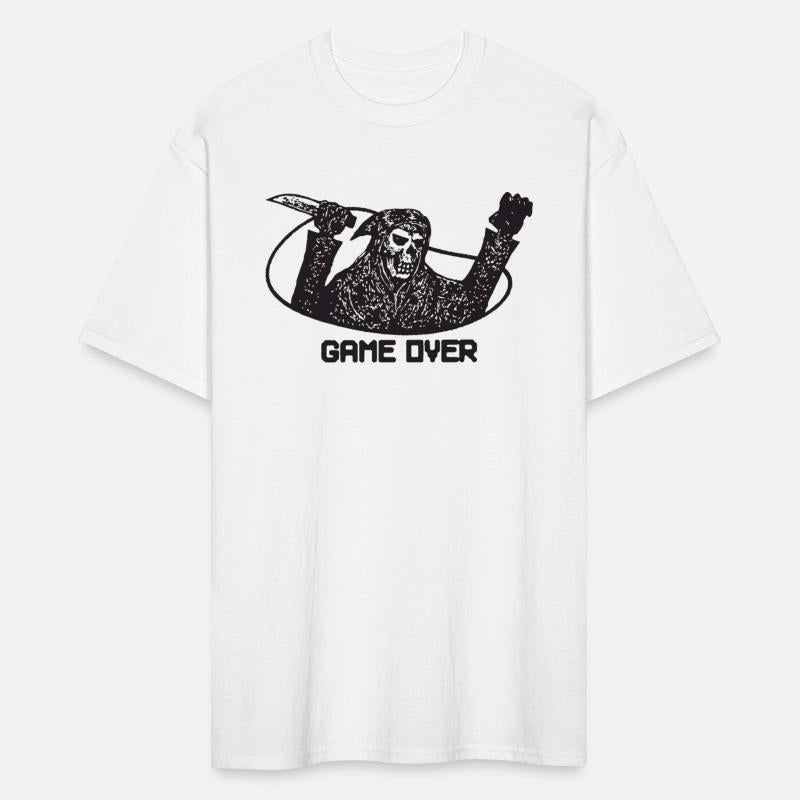 GAME OVER COMIC RETRO T SHIRT