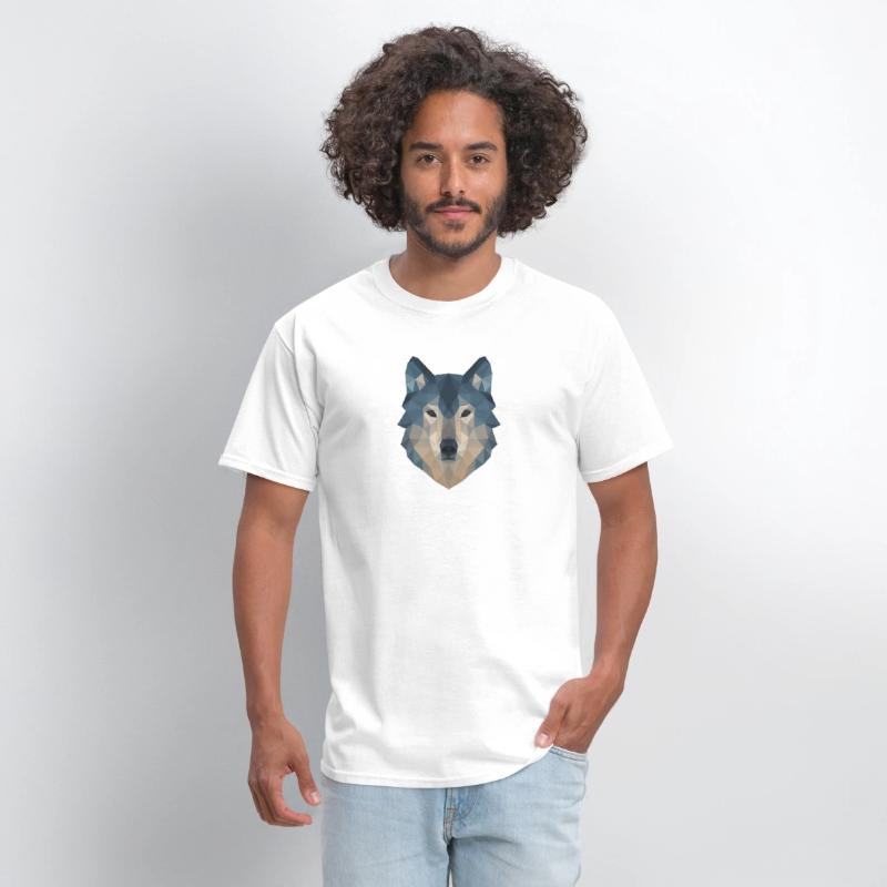 Geometric Wolf Face – Bold Abstract Wild Animal Ar