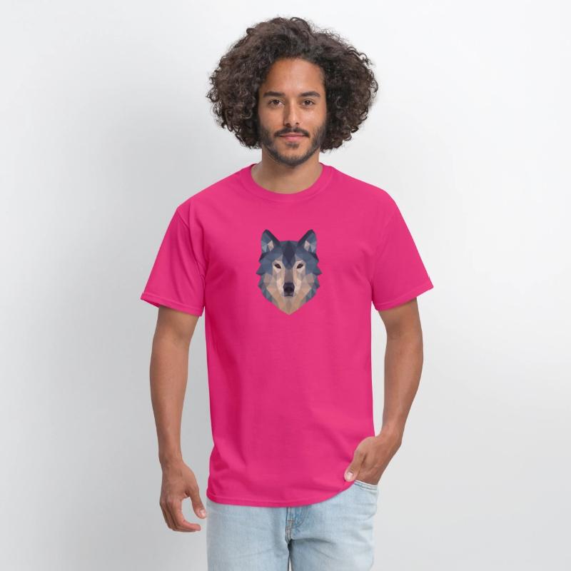 Geometric Wolf Face – Bold Abstract Wild Animal Ar