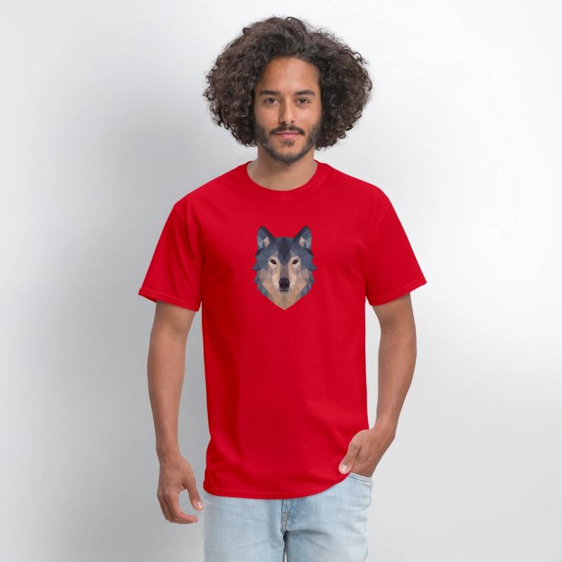 Geometric Wolf Face – Bold Abstract Wild Animal Ar