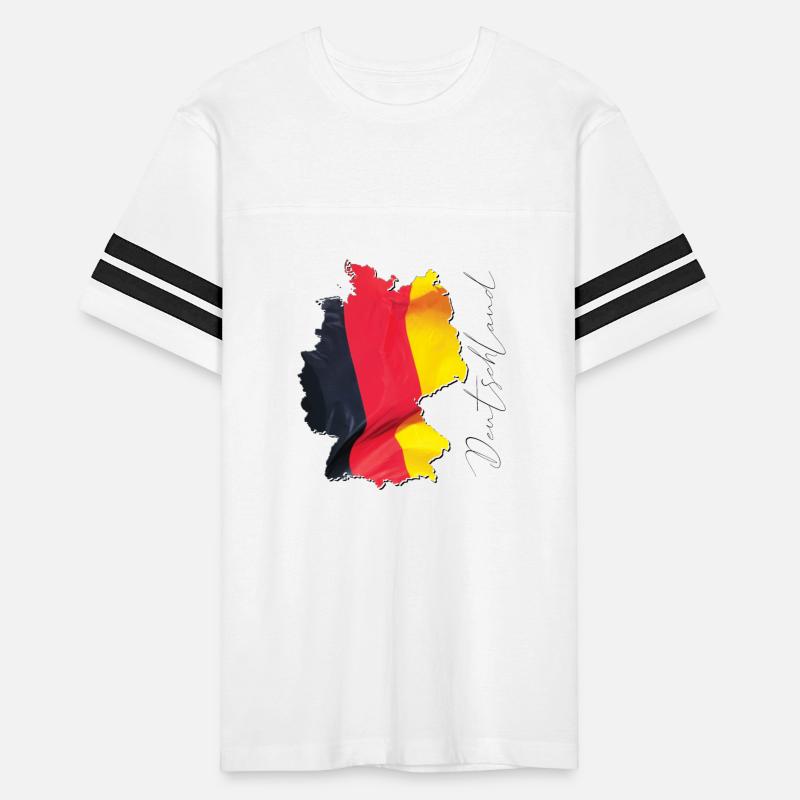 Germany Flag in Germany Map DE