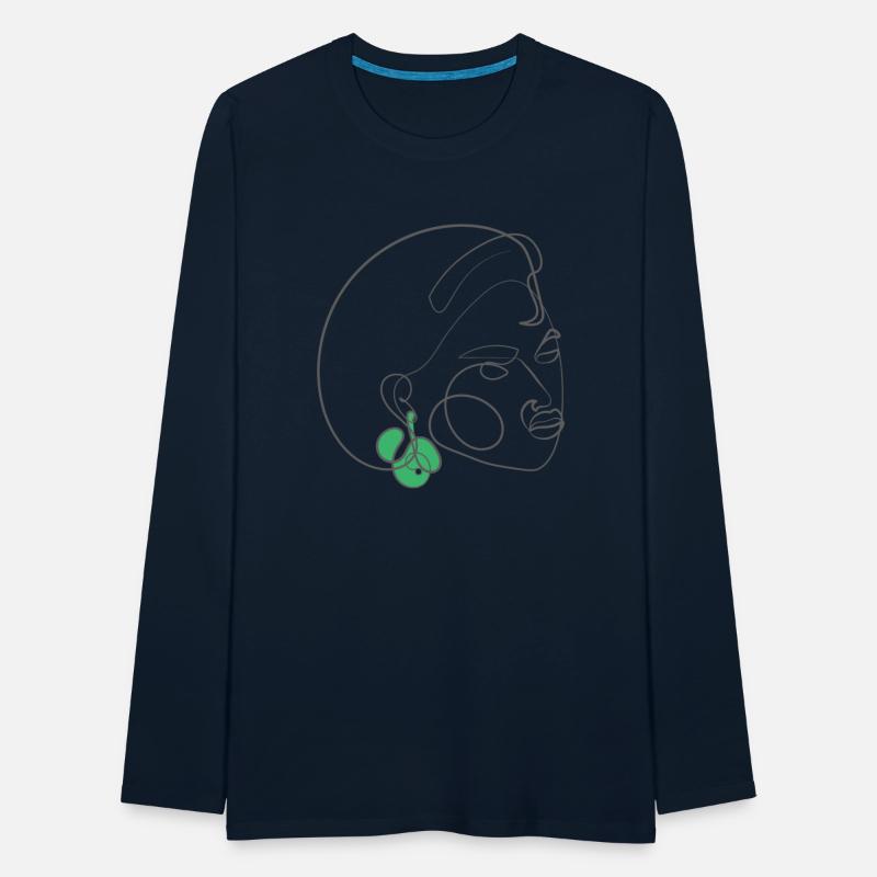 Girl with green jewelry earring