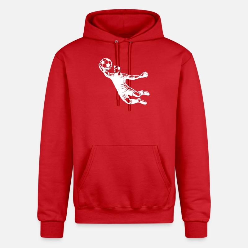 Goalkeeper Saves Spectacular Shot In Soccer