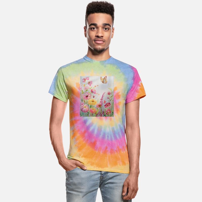 Graceful Blooms and Butterfly Watercolor Art