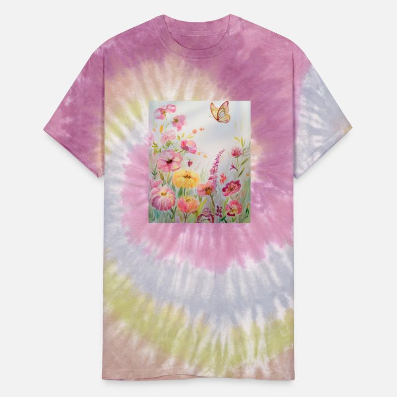 Graceful Blooms and Butterfly Watercolor Art