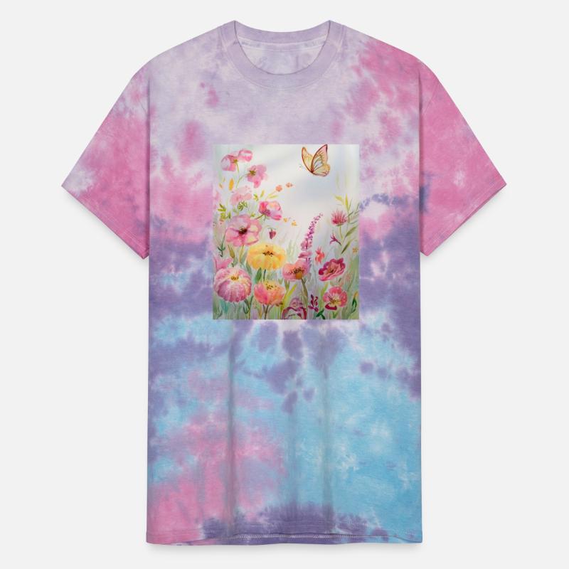 Graceful Blooms and Butterfly Watercolor Art