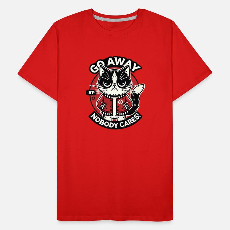 Grumpy Cat Design – Nobody Cares, Go Away Funny Qu