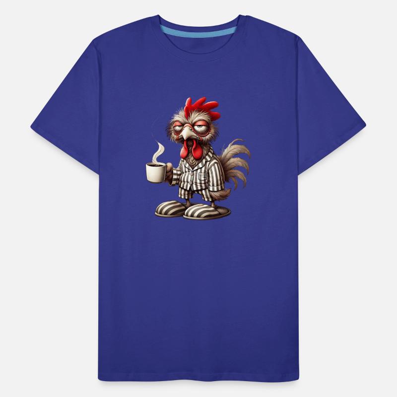 Grumpy Rooster Morning – Coffee First! T-Shirt