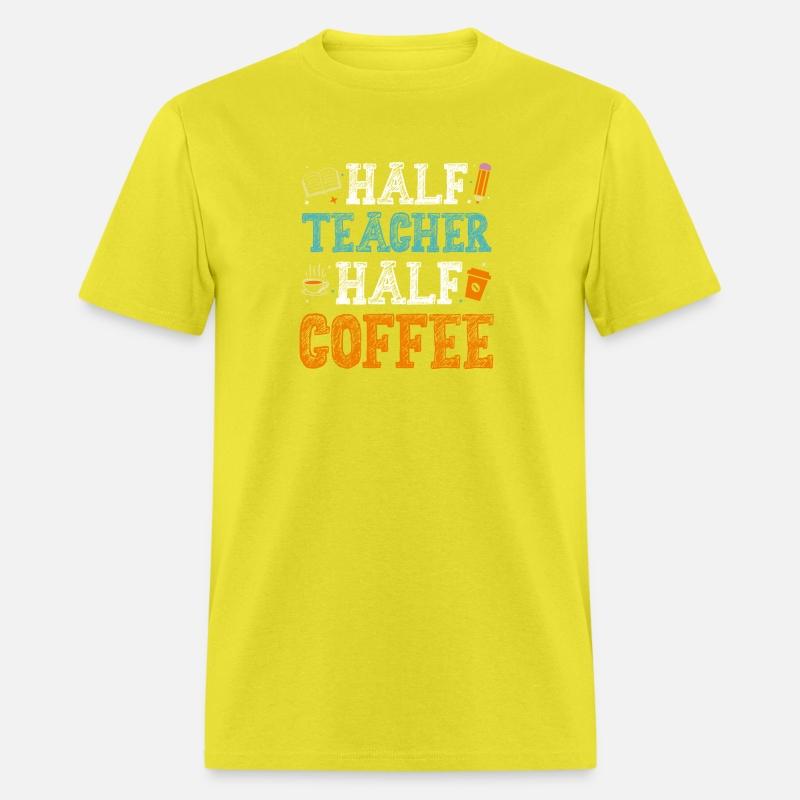 Half Teacher Half Coffee T Shirt Design 1