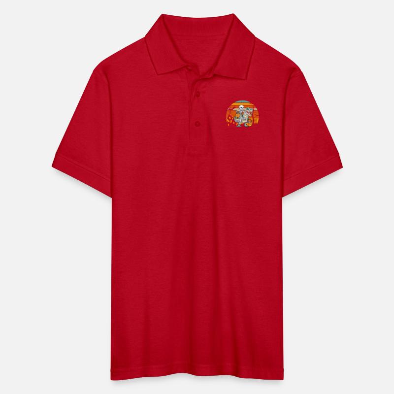 Halloween Funny Pumpkin Skeleton Riding Mummy Dino