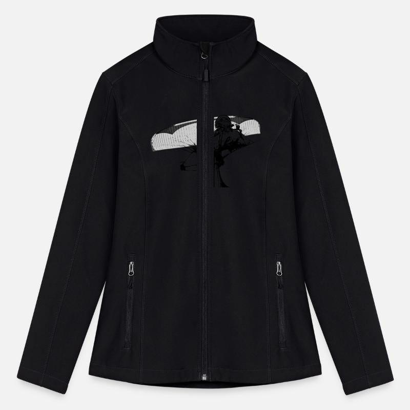 Hand designed paraglider in flight