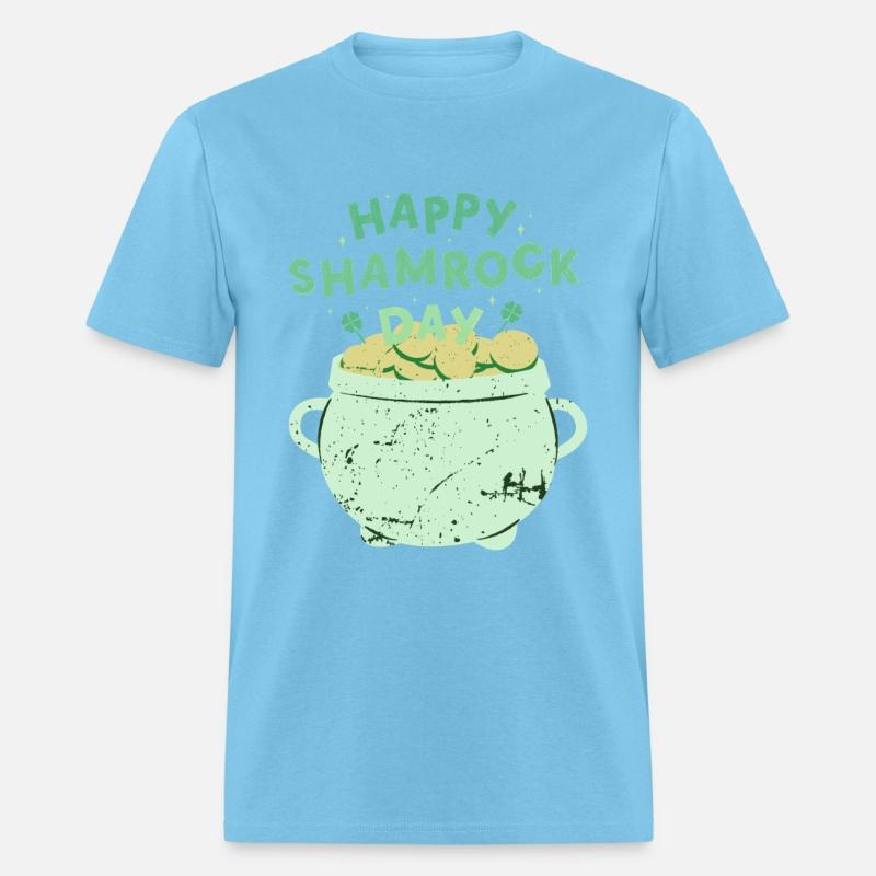 Happy Shamrock Day Gold Pot | Saint Patrick's Day
