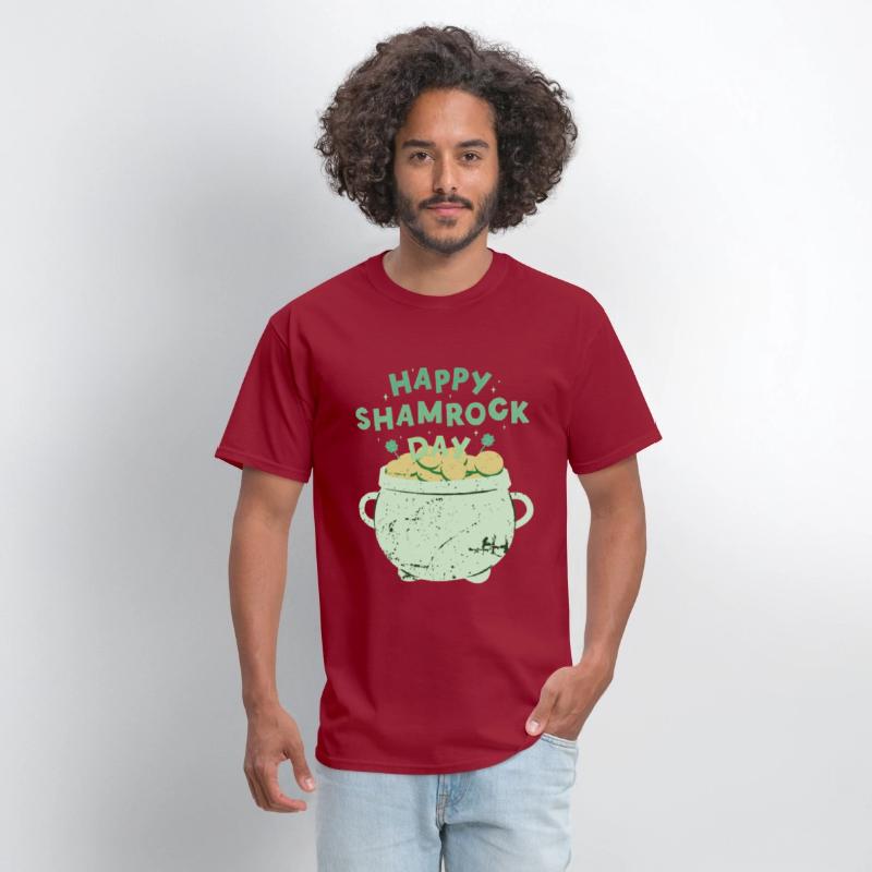 Happy Shamrock Day Gold Pot | Saint Patrick's Day