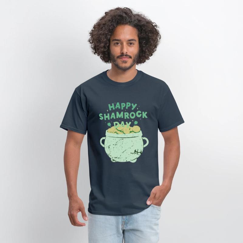 Happy Shamrock Day Gold Pot | Saint Patrick's Day