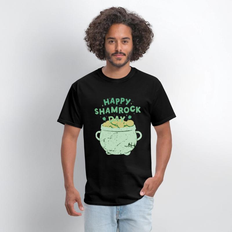 Happy Shamrock Day Gold Pot | Saint Patrick's Day