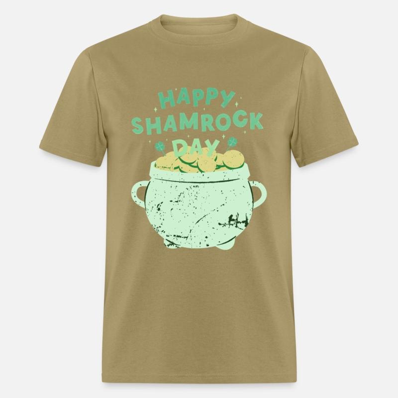 Happy Shamrock Day Gold Pot | Saint Patrick's Day