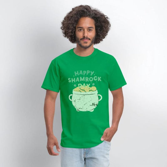 Happy Shamrock Day Gold Pot | Saint Patrick's Day