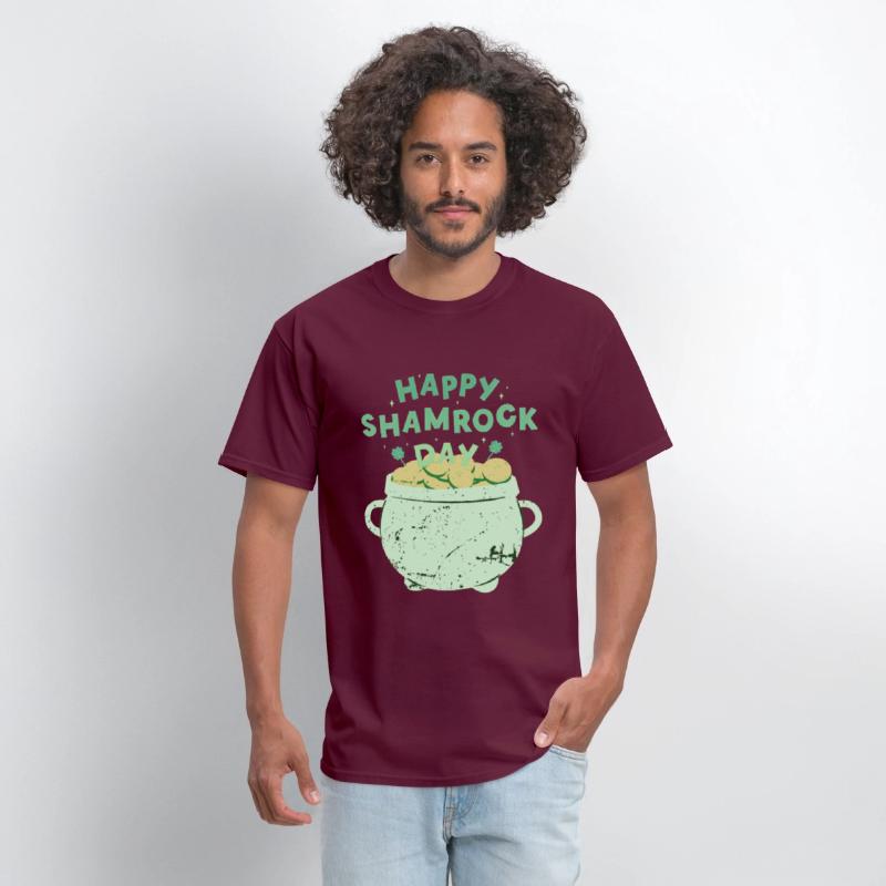 Happy Shamrock Day Gold Pot | Saint Patrick's Day