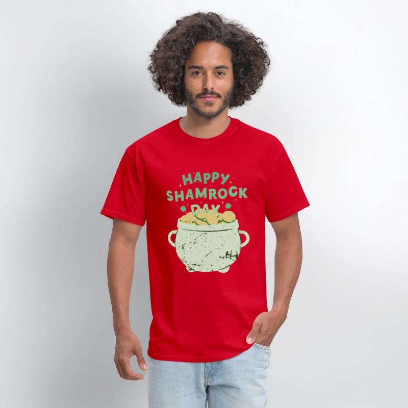 Happy Shamrock Day Gold Pot | Saint Patrick's Day