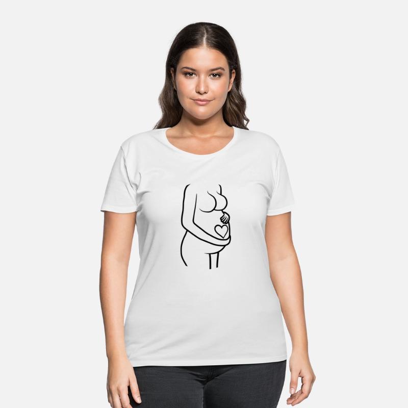 heart belly pregnant woman
