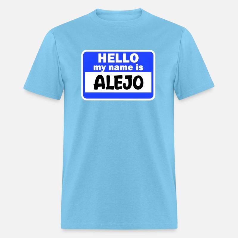 Hi Hello My Name Is Alejo On Nametag Introduction