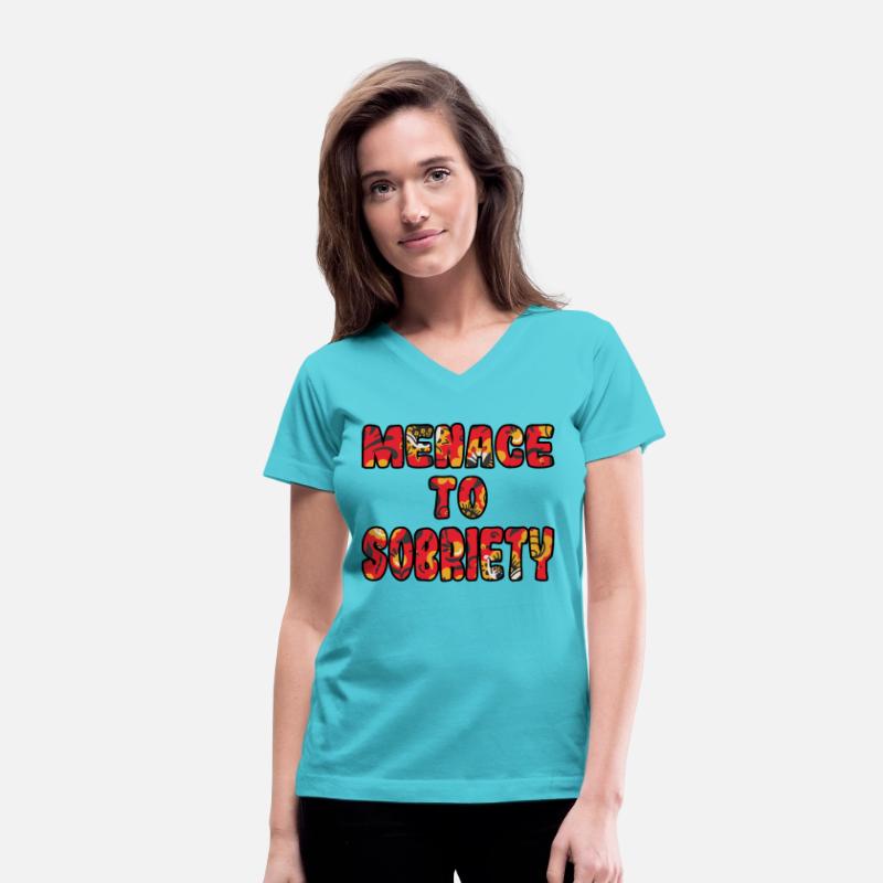 Menace to Sobriety red floral