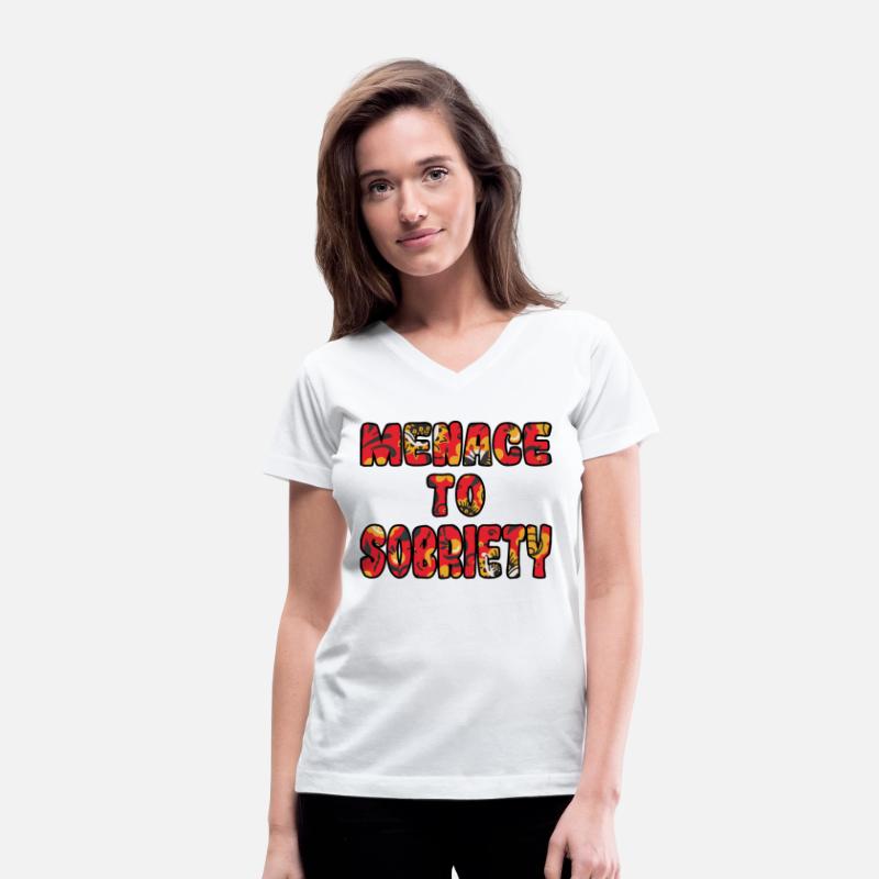 Menace to Sobriety red floral