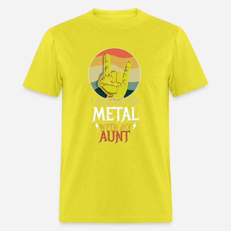 Metal With Aunt Metal Kid Music Lover Rocker