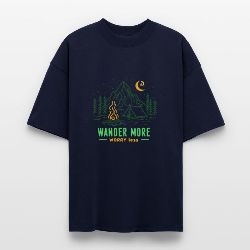 Minimalist Camping Scene Illustration With Hand