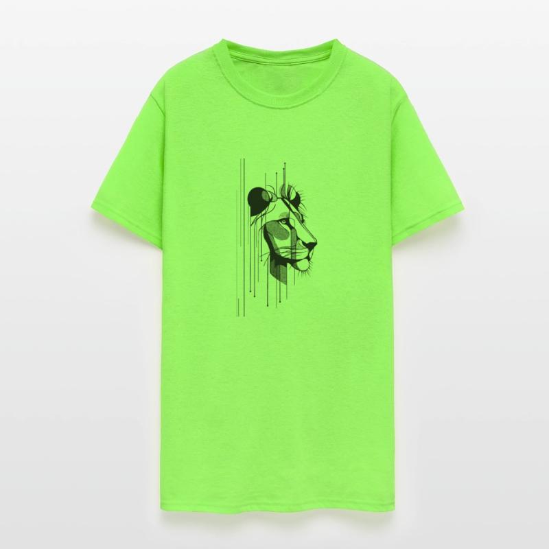 Modern lion portrait