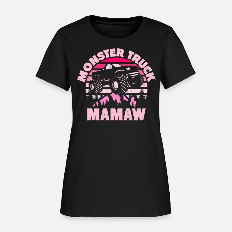 Monster Truck Mamaw Matching Family Funny Grandma