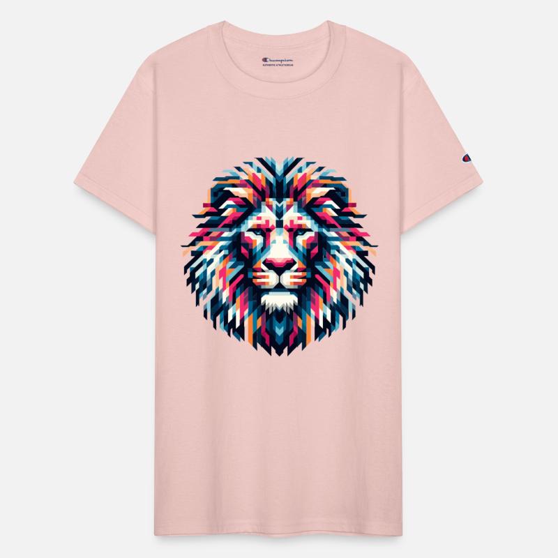 Mosaic Majesty: Tribal Lion