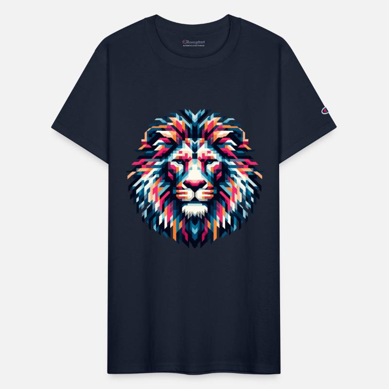 Mosaic Majesty: Tribal Lion