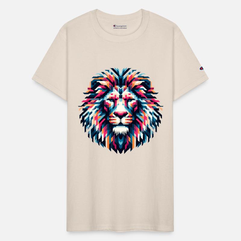 Mosaic Majesty: Tribal Lion