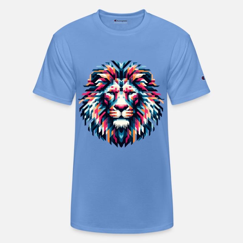 Mosaic Majesty: Tribal Lion