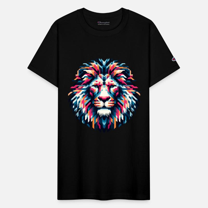 Mosaic Majesty: Tribal Lion