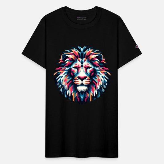 Mosaic Majesty: Tribal Lion