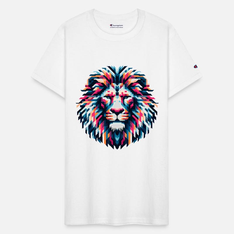 Mosaic Majesty: Tribal Lion