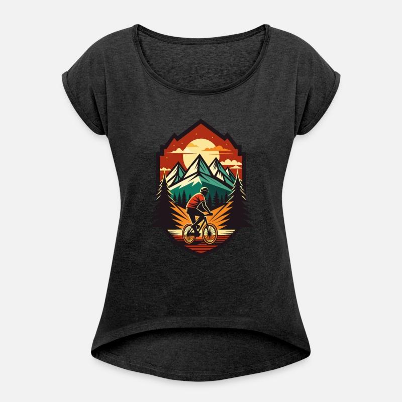 Mountain Biking Adventure - Vintage Sunset Style