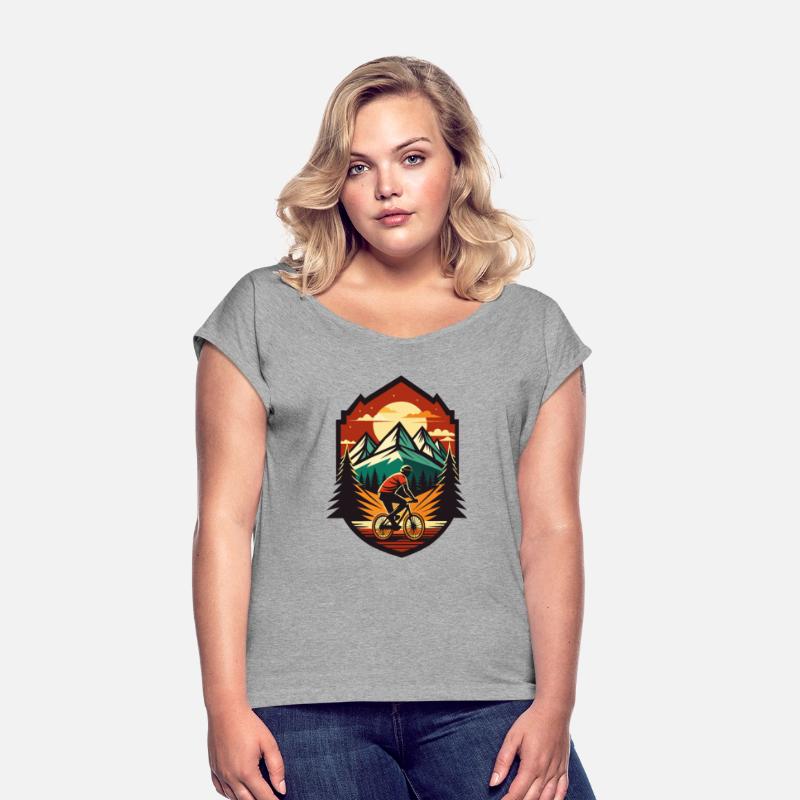 Mountain Biking Adventure - Vintage Sunset Style