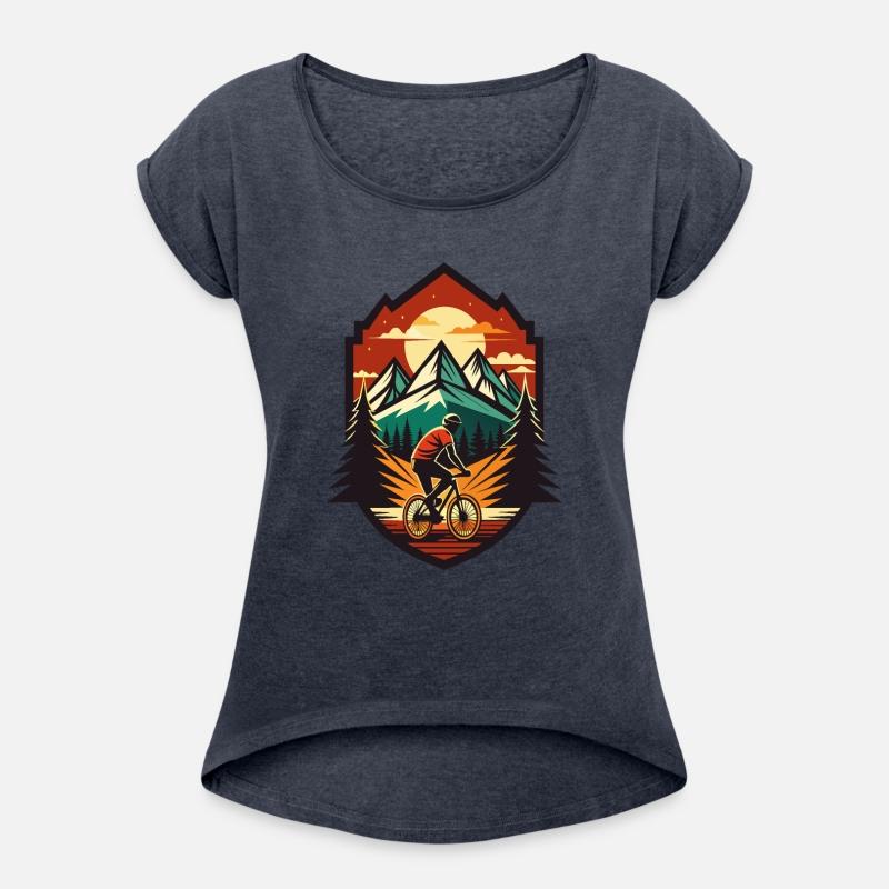 Mountain Biking Adventure - Vintage Sunset Style