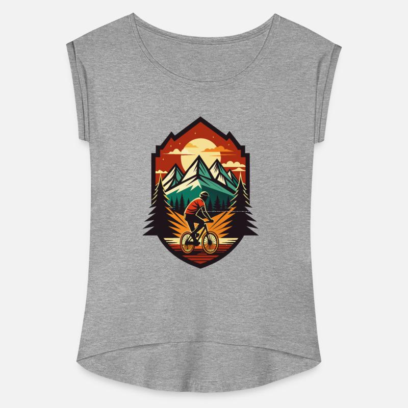 Mountain Biking Adventure - Vintage Sunset Style