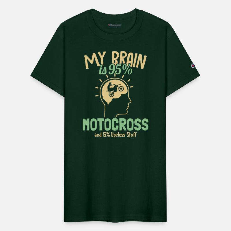 My Brain is 95% Motocross Supermoto Motorcycle