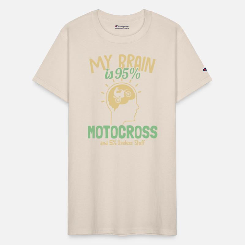 My Brain is 95% Motocross Supermoto Motorcycle