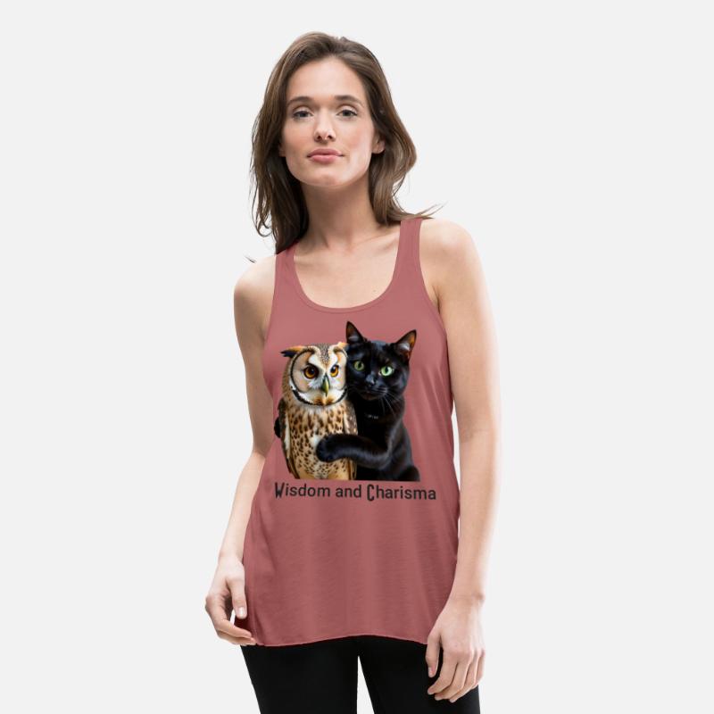 Mystic Night Owl with Cat Embrace