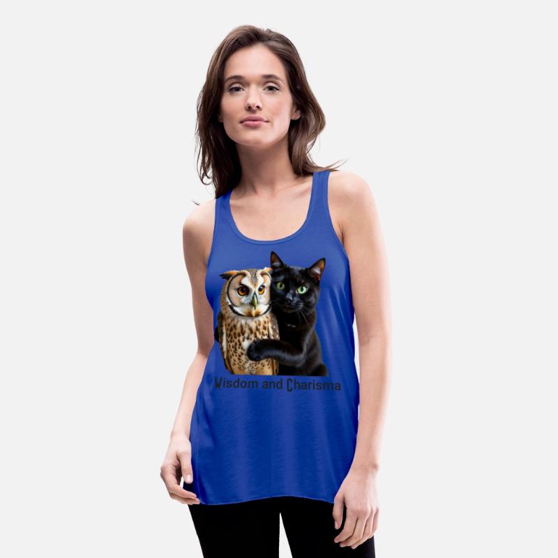 Mystic Night Owl with Cat Embrace