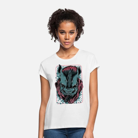 Mythical Rhino with Unicorn Horn