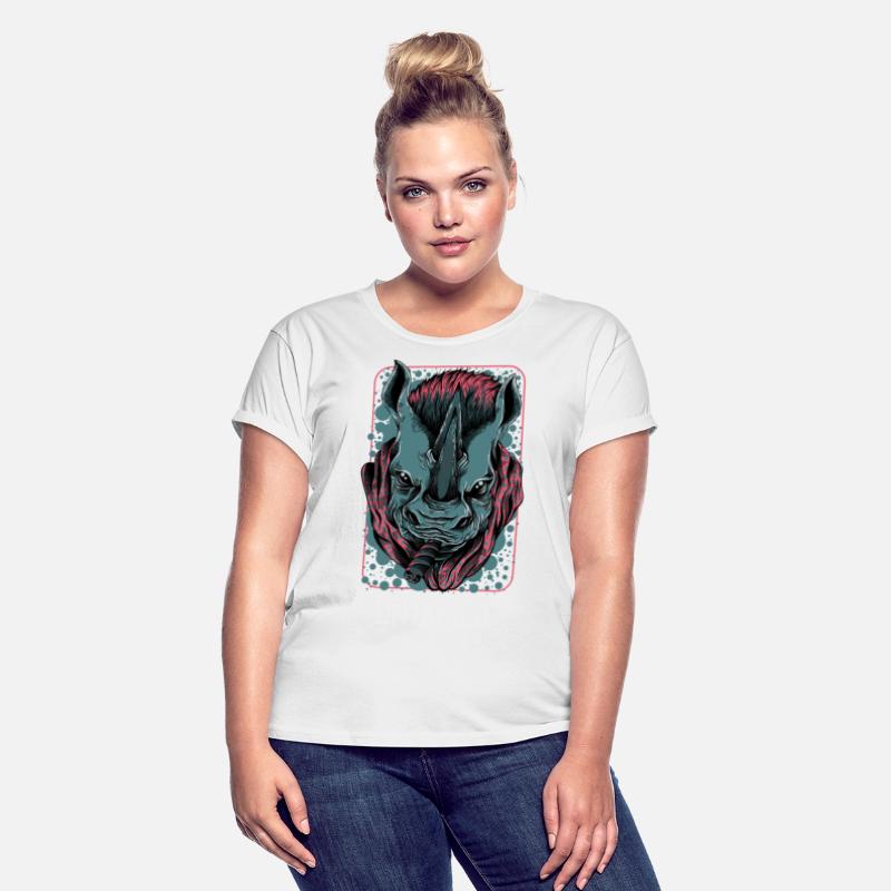 Mythical Rhino with Unicorn Horn