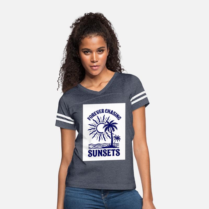 Navy Blue Graphic Design Featuring Tropical Sun