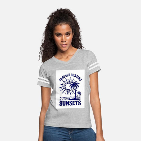 Navy Blue Graphic Design Featuring Tropical Sun